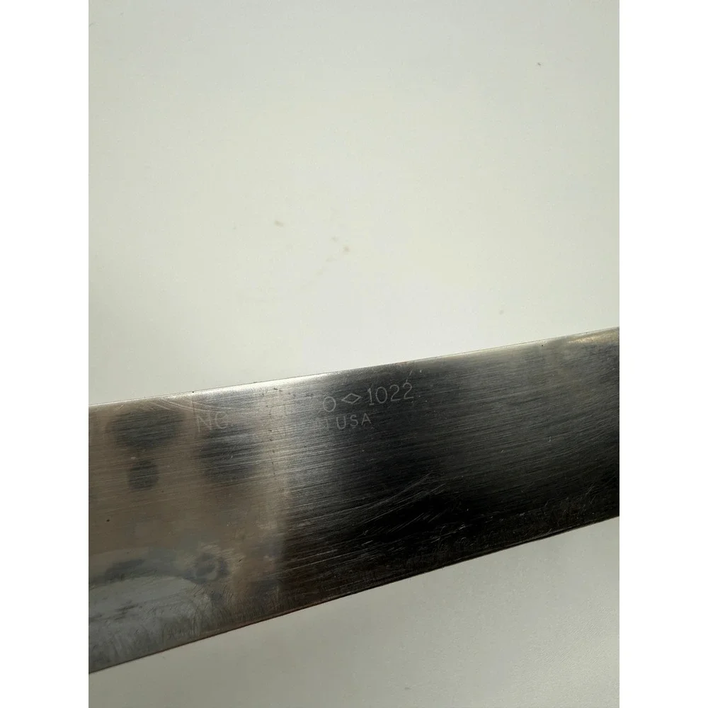 Cutco 1022 Butcher Knife Vintage Brown Handle Made in USA Stainless Steel 9 inch